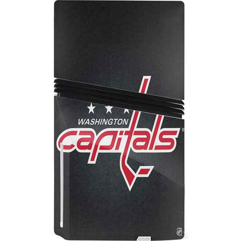 NHL Washington Capitals Black Background PS5 Pro Disk Console Skin