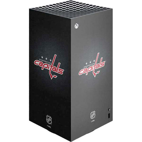 NHL Washington Capitals Black Background XBox Series X Digital Edition Console Skin
