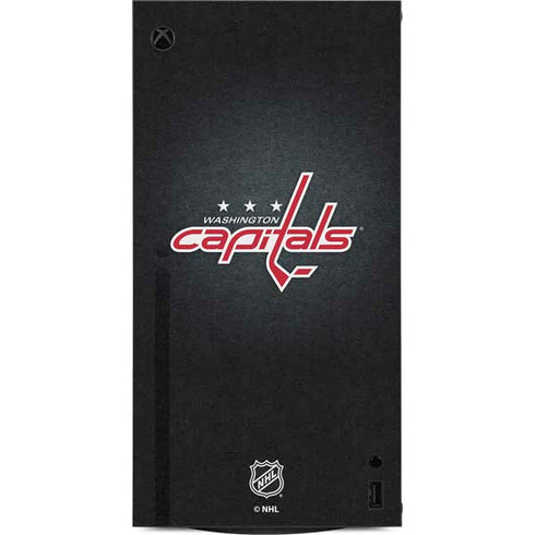 NHL Washington Capitals Black Background XBox Series X Digital Edition Console Skin