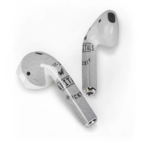 NHL Washington Capitals Black Text Apple AirPods Skin
