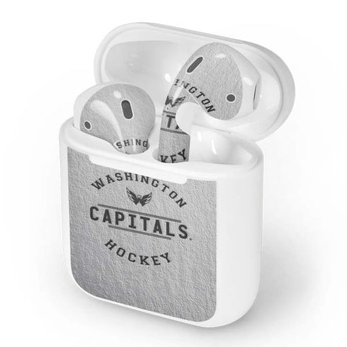 NHL Washington Capitals Black Text Apple AirPods Skin