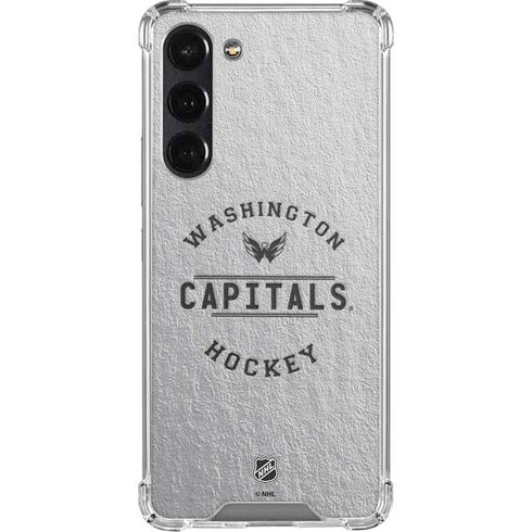 NHL Washington Capitals Black Text Galaxy S24 FE Clear Case