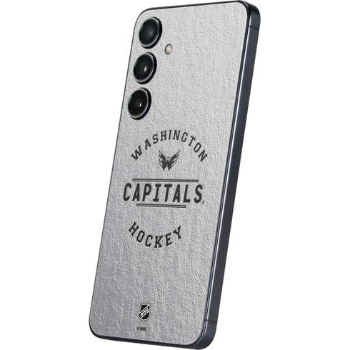 NHL Washington Capitals Black Text Galaxy S25 Plus Skin
