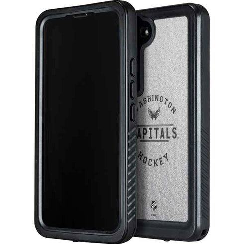 NHL Washington Capitals Black Text Galaxy S24 Plus Waterproof Case