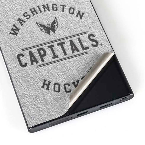 NHL Washington Capitals Black Text Galaxy S25 Ultra Skin