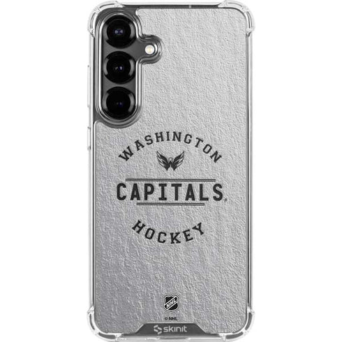 NHL Washington Capitals Black Text Galaxy S26 Clear Case