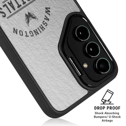 NHL Washington Capitals Black Text Galaxy S26 Plus Kickstand Case