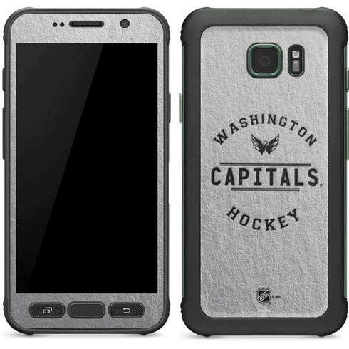NHL Washington Capitals Black Text Galaxy S7 Active Skin