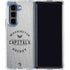 NHL Washington Capitals Black Text Galaxy Z Fold5 5G Clear Case