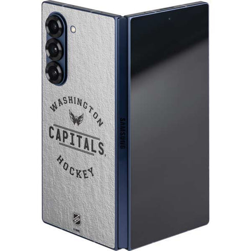 NHL Washington Capitals Black Text Galaxy Z Fold6 Skin