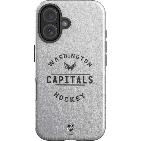 NHL Washington Capitals Black Text iPhone 16 Impact Case