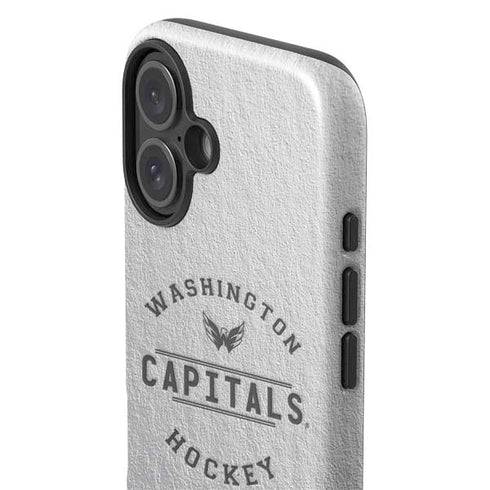 NHL Washington Capitals Black Text iPhone 16 Impact Case