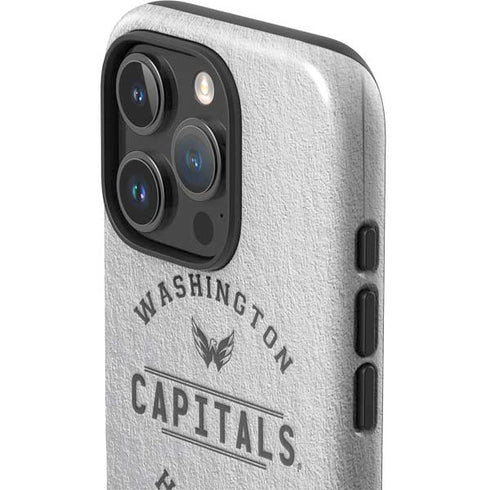 NHL Washington Capitals Black Text iPhone 16 Pro Impact Case