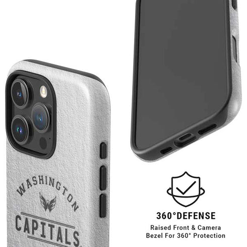 NHL Washington Capitals Black Text iPhone 16 Pro Magsafe Impact Case