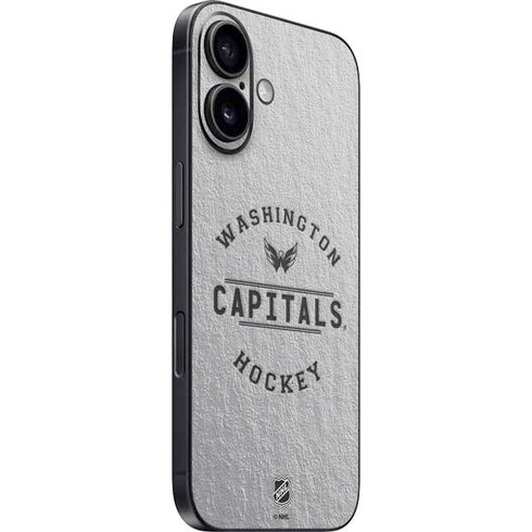 NHL Washington Capitals Black Text iPhone 16 Skin