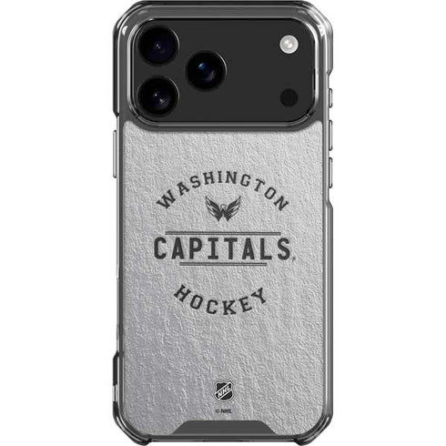 NHL Washington Capitals Black Text iPhone 18 Pro Max Clear Case