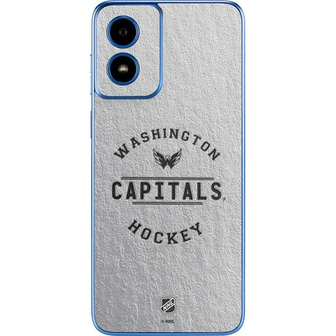 NHL Washington Capitals Black Text Moto G Play 4G (2024) Skin