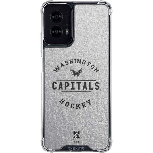 NHL Washington Capitals Black Text Moto G Power 5G (2024) Clear Case