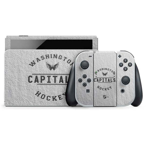 NHL Washington Capitals Black Text Nintendo Skins