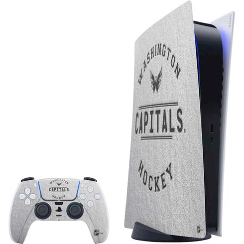 NHL Washington Capitals Black Text PlayStation PS5 Skins