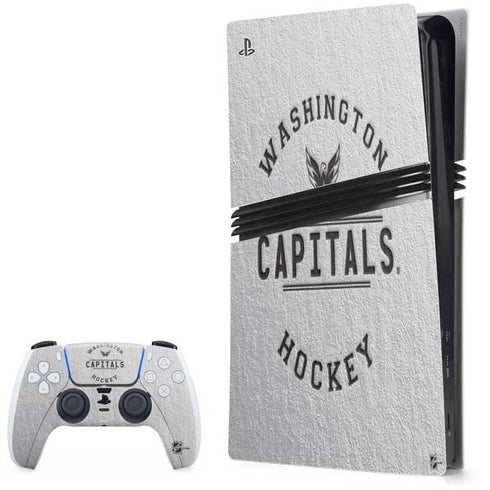 NHL Washington Capitals Black Text PS5 Pro Bundle Skin