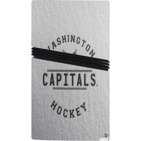 NHL Washington Capitals Black Text PS5 Pro Console Skin