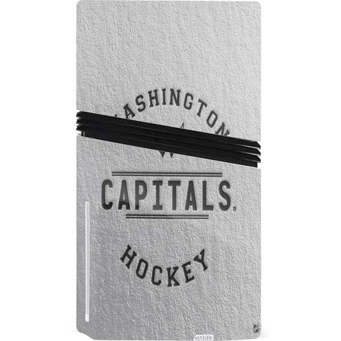 NHL Washington Capitals Black Text PS5 Pro Disk Bundle Skin