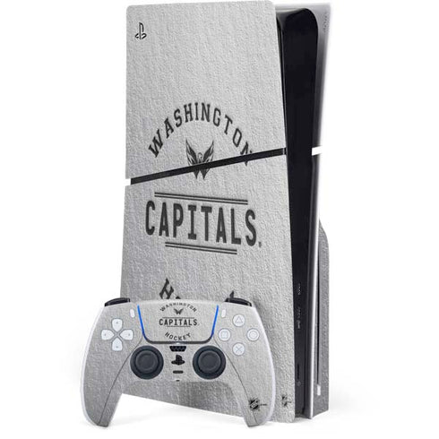 NHL Washington Capitals Black Text PlayStation PS5 Skins