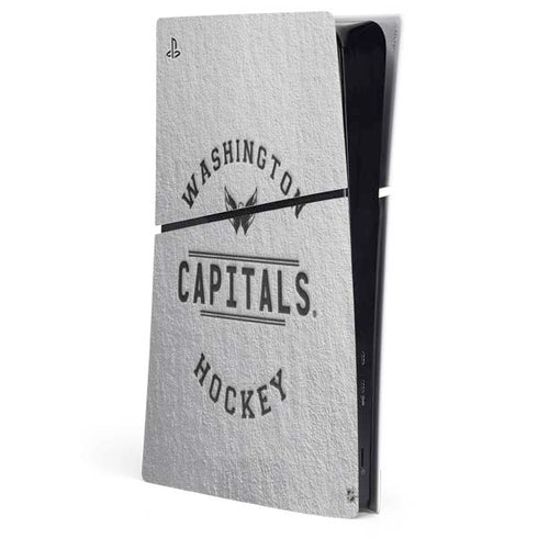NHL Washington Capitals Black Text PlayStation PS5 Skins