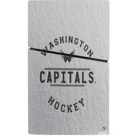 NHL Washington Capitals Black Text PS5 Slim Digital Edition Console Skin