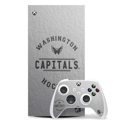 NHL Washington Capitals Black Text Xbox Series X Skins