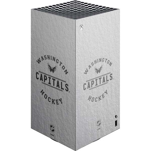 NHL Washington Capitals Black Text XBox Series X Digital Edition Console Skin