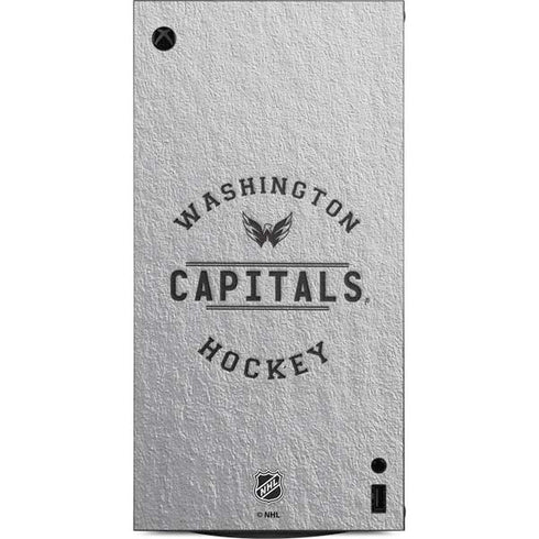 NHL Washington Capitals Black Text XBox Series X Digital Edition Console Skin