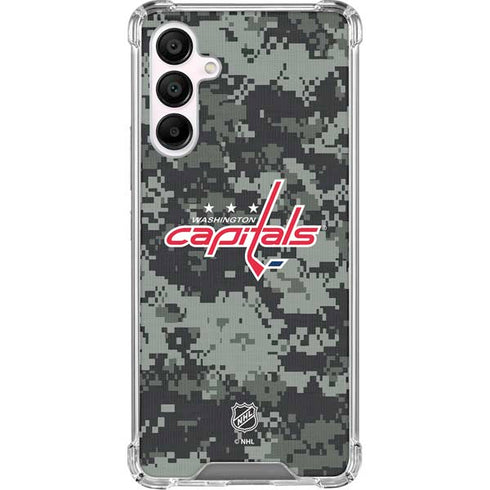 NHL Washington Capitals Camo Galaxy A16 5G Clear Case