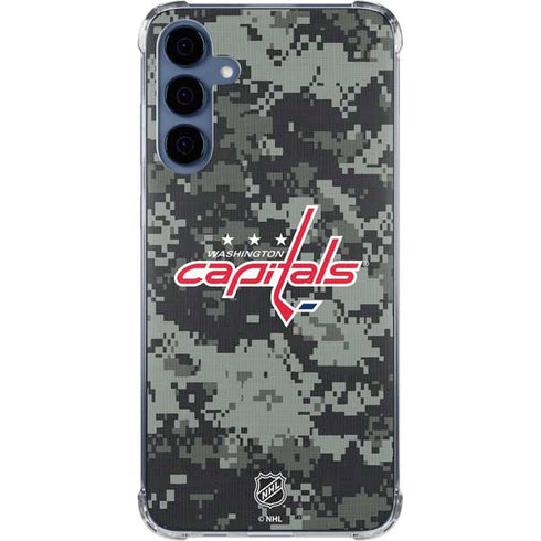 NHL Washington Capitals Camo Galaxy A55 5G Clear Case