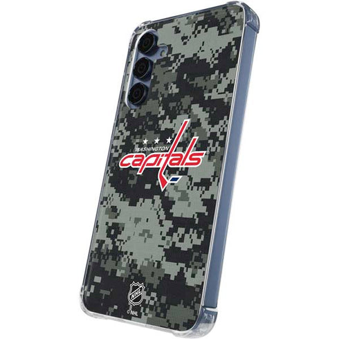 NHL Washington Capitals Camo Galaxy A55 5G Clear Case