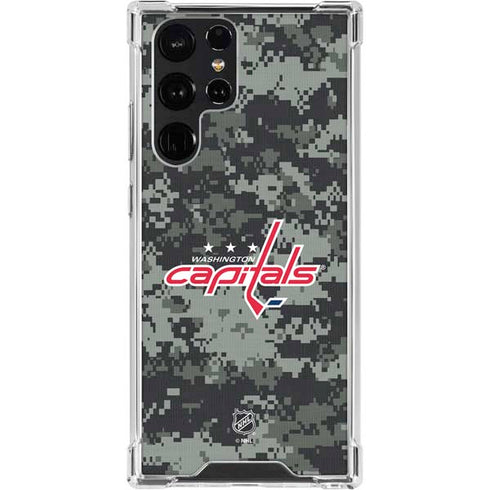NHL Washington Capitals Camo Galaxy S23 Ultra Clear Case