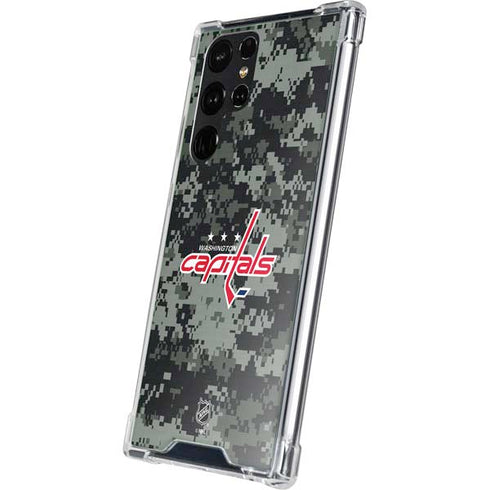NHL Washington Capitals Camo Galaxy S23 Ultra Clear Case