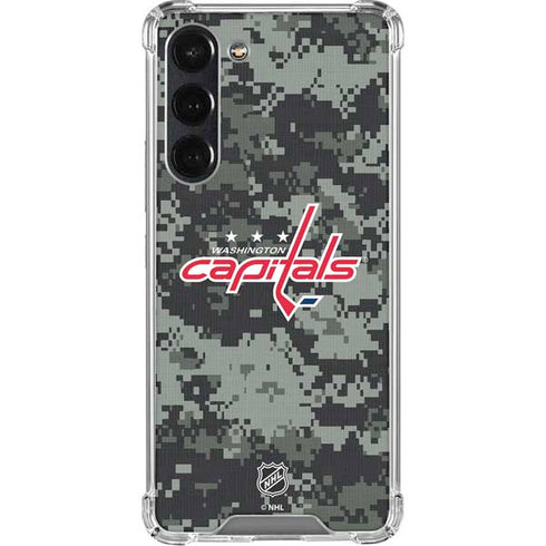 NHL Washington Capitals Camo Galaxy S24 FE Clear Case