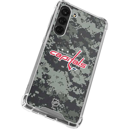 NHL Washington Capitals Camo Galaxy S24 FE Clear Case