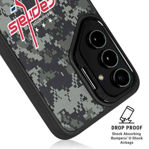 NHL Washington Capitals Camo Galaxy S25 Kickstand Case