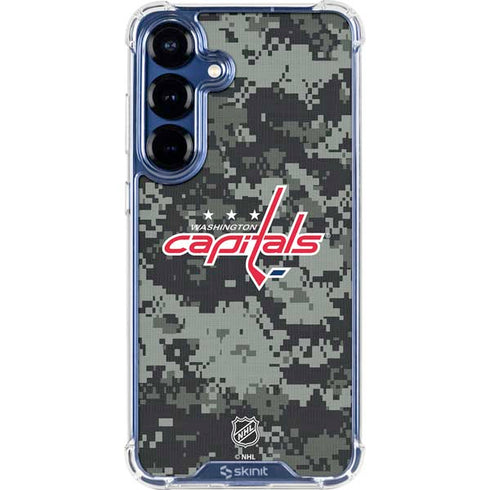 NHL Washington Capitals Camo Galaxy S25 Plus Clear Case