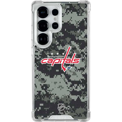 NHL Washington Capitals Camo Galaxy S25 Ultra Clear Case