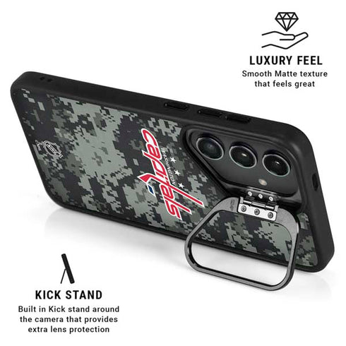 NHL Washington Capitals Camo Galaxy S26 Kickstand Case