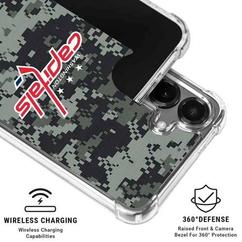NHL Washington Capitals Camo Galaxy S26 Plus Clear Case