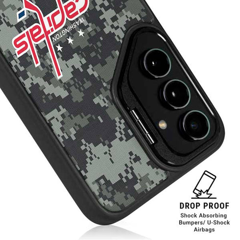 NHL Washington Capitals Camo Galaxy S26 Plus Kickstand Case