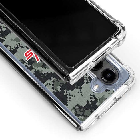 NHL Washington Capitals Camo Galaxy Z Fold5 5G Clear Case