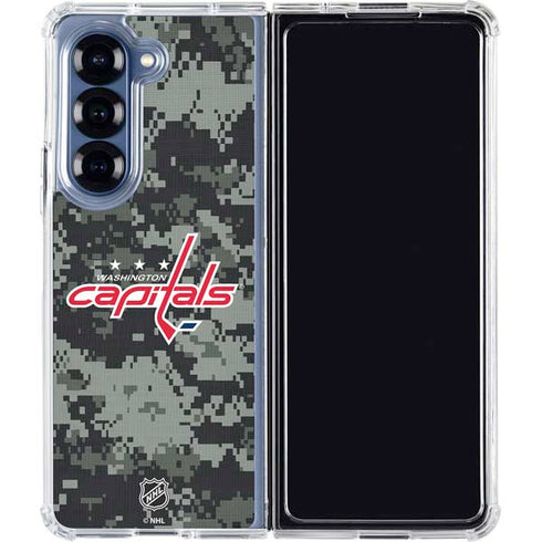 NHL Washington Capitals Camo Galaxy Z Fold6 Clear Case