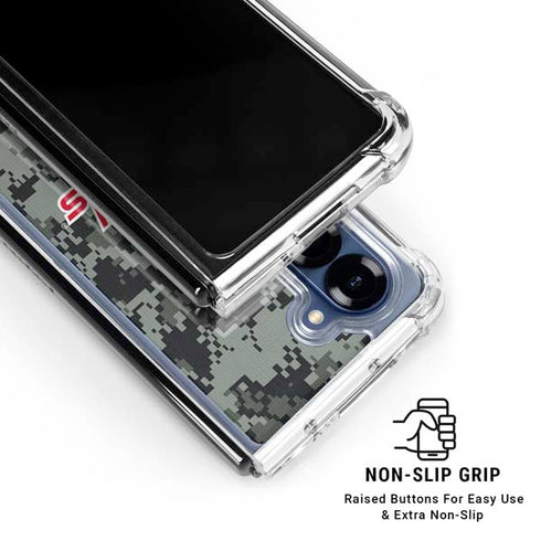 NHL Washington Capitals Camo Galaxy Z Fold6 Clear Case