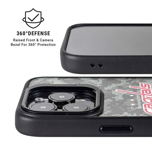 NHL Washington Capitals Camo iPhone 14 Pro Max Kickstand Case